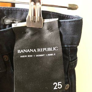 Banana Republic High Rise Skinny Ankle Jeans